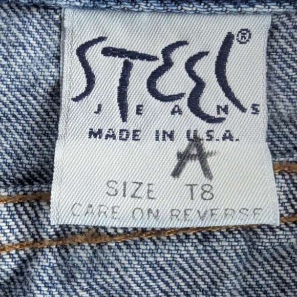 Steel Jeans Vintage Size T8 With Some Light Wear To The Bottom Seat - Picture 5 of 10